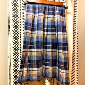 Vintage BHS BRITAIN 🇬🇧 Girls Plaid Kilt Style Skirt BRITISH KILT SKIRT 🇬🇧